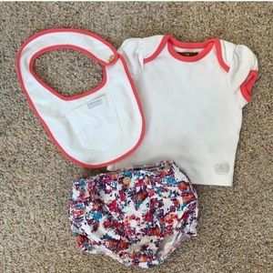 7 for all mankind  Denim Shorts/Diaper Cover Set